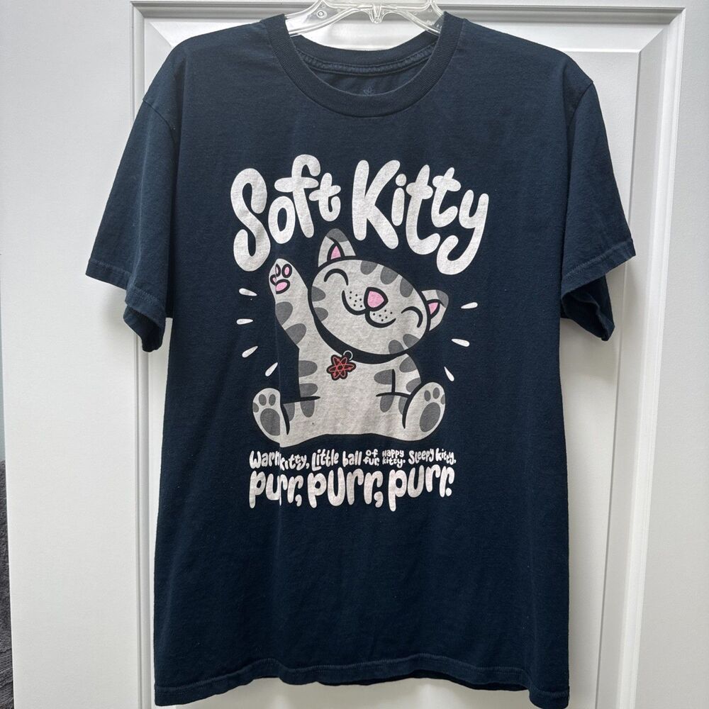 Big Bang Theory T-Shirt Unisex Large Soft Kitty Little Ball Fur Sheldon Cooper‎